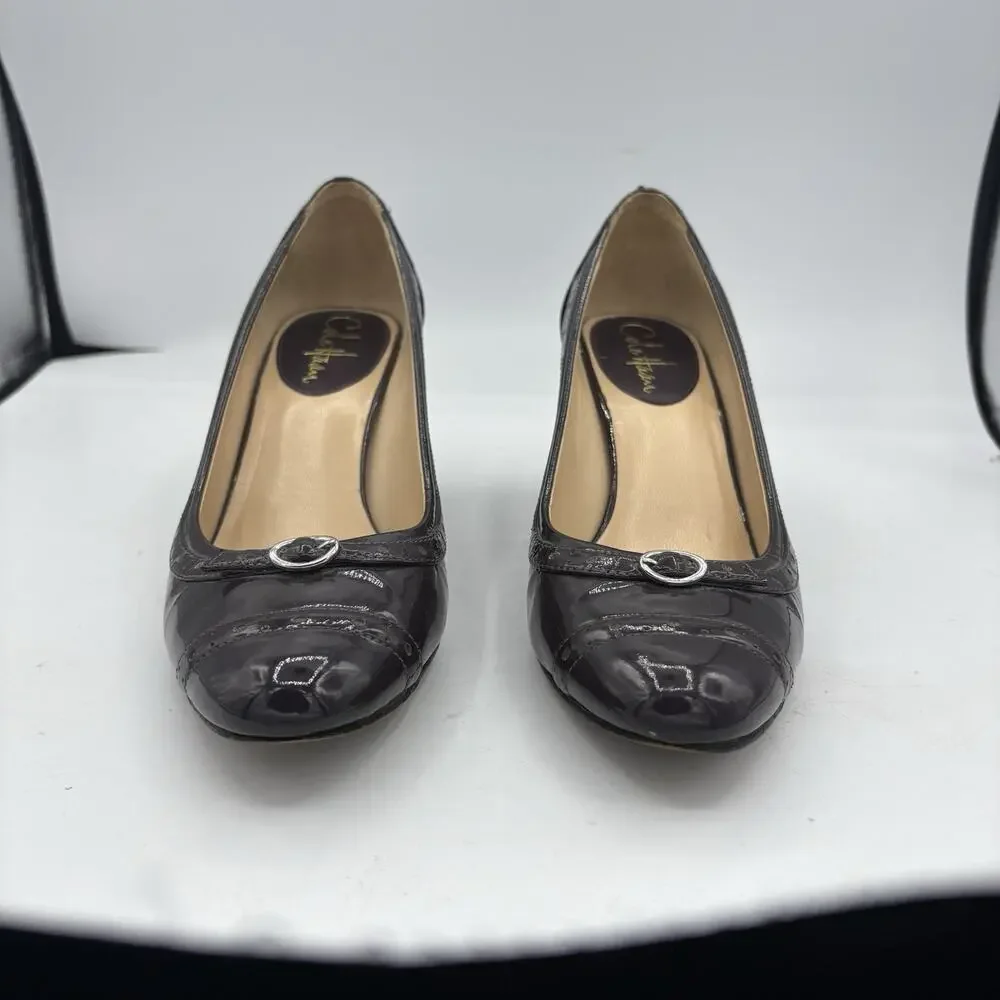 Cole Haan‎ Heels Womens Size 8 B Brown Pumps Block Buckle